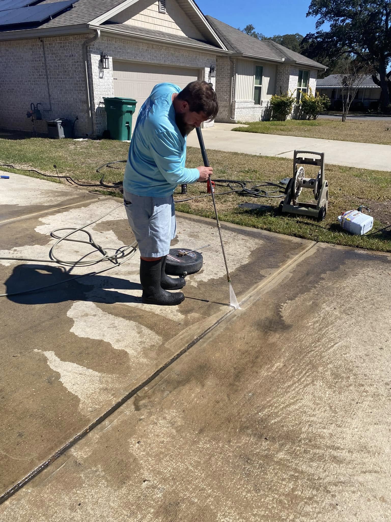 Concrete cleaning project